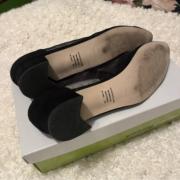 Final ♥️ Walking Cradles Mesh Block Heels Hepburn Sz 9 - Picture 7 of 8